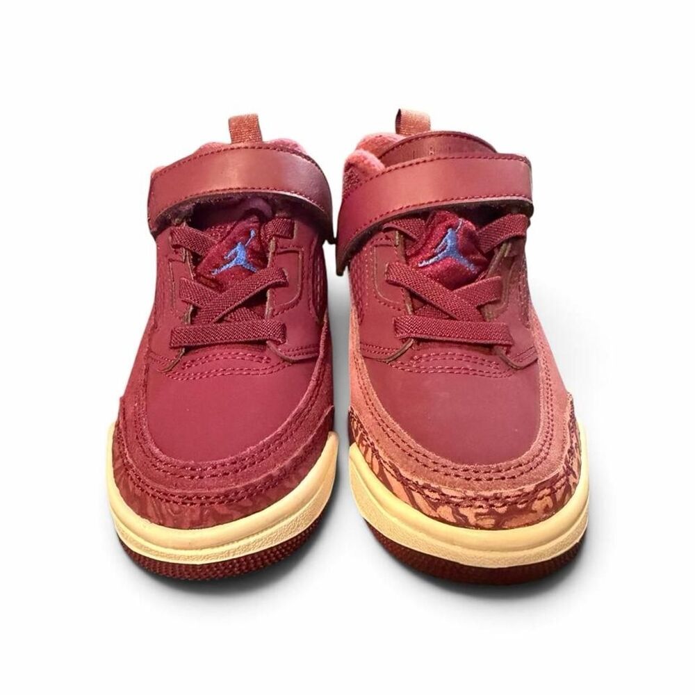 Jordan Men's Red and Burgundy Trainers